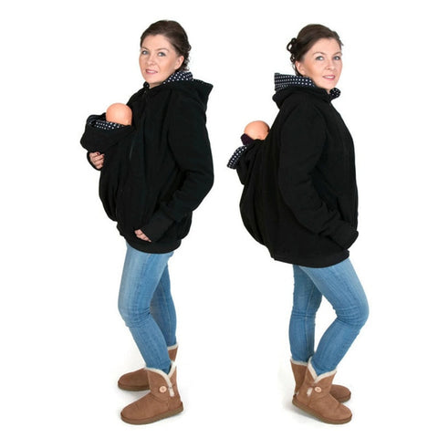 Baby Carrier Jacket Kangaroo Hoodie Winter Maternity Hoody Outerwear Coat For Pregnant Women Carry Baby Pregnancy Clothes