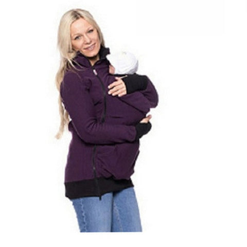 Baby Carrier Jacket Kangaroo Hoodie Winter Maternity Hoody Outerwear Coat For Pregnant Women Carry Baby Pregnancy Clothes