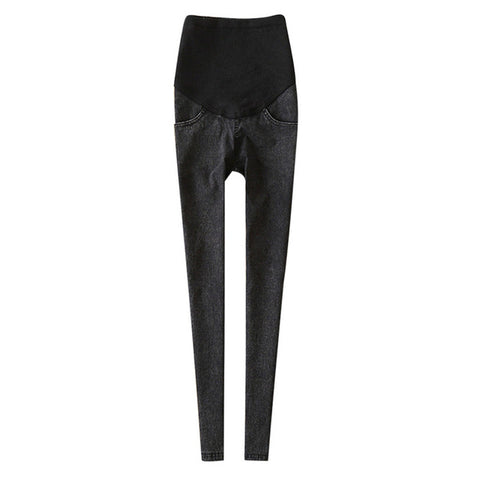 Leggings women Maternity Jeans Clothes For Pregnant Women Elastic Thin Pencil Feet Pregnancy Pants Women's Denim Skinny Trousers