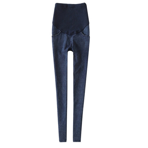 Leggings women Maternity Jeans Clothes For Pregnant Women Elastic Thin Pencil Feet Pregnancy Pants Women's Denim Skinny Trousers