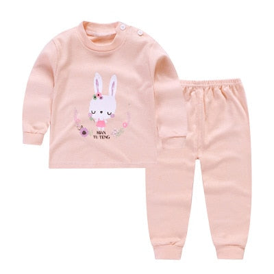 Girls Pooh Bear Pajamas Kids Sleepwear Children Unicorn Cartoon Clothing Set Baby Long Sleeve Pijamas Home Clothing for Boys