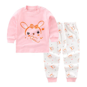 Girls Pooh Bear Pajamas Kids Sleepwear Children Unicorn Cartoon Clothing Set Baby Long Sleeve Pijamas Home Clothing for Boys