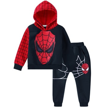 Boys Clothing Set Cosplay Spiderman Clothing Set For Boys Autumn Full Sleeve Hoodies Coat And Pants Kids Clothes Spider-Man Suit