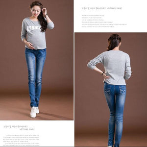 Maternity Jeans For Pregnant Women Pregnancy Winter Warm Jeans Pants Maternity Clothes For Pregnant Women Nursing Trousers