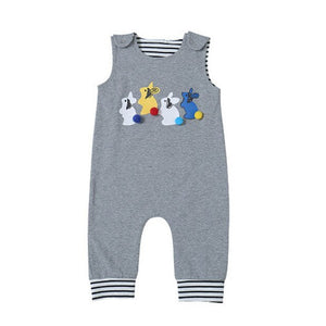 New My 1st Easter Baby Boy Girl Unisex Bunny Long Romper Jumpsuit Playsuit Outfits Sleeveless Boys'and Girls' Clothing