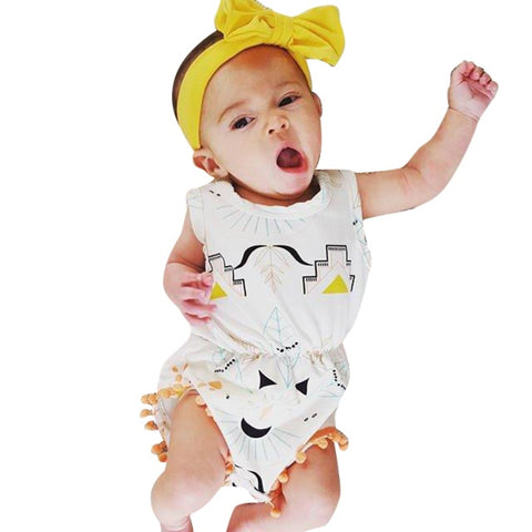 Newborn Baby Girls' Summer Cute Printed Bodysuit Cartoon Sunsuit Kids Girl Outfits Cloth For Girls Beach Wear Clothing