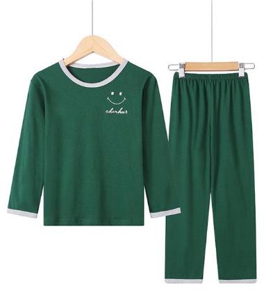 Long-sleeved home service pajamas children's suit boys' shirts + pants clothing children's winter casual cotton pajamas set