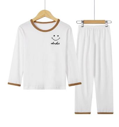 Long-sleeved home service pajamas children's suit boys' shirts + pants clothing children's winter casual cotton pajamas set