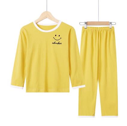 Long-sleeved home service pajamas children's suit boys' shirts + pants clothing children's winter casual cotton pajamas set