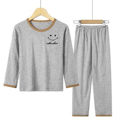 Long-sleeved home service pajamas children's suit boys' shirts + pants clothing children's winter casual cotton pajamas set