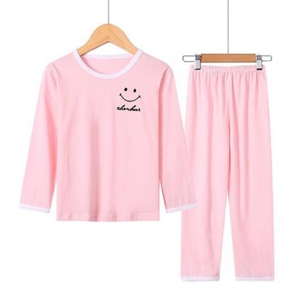 Long-sleeved home service pajamas children's suit boys' shirts + pants clothing children's winter casual cotton pajamas set
