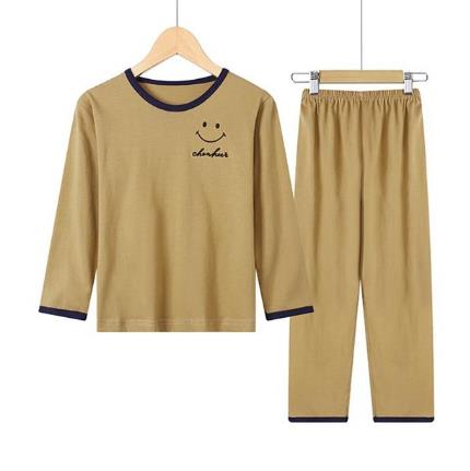 Long-sleeved home service pajamas children's suit boys' shirts + pants clothing children's winter casual cotton pajamas set