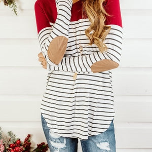 Casual Womens Pregnant Maternity Clothes Nursing Tops Breastfeeding T-Shirt Pregnancy Maternity Breastfeeding Nursing Striped