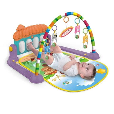 Children Fitness Rack Baby Gym Play Mat Infant Toys Piano Keyboard Music Blanket Intellectual Development Early Education Rug