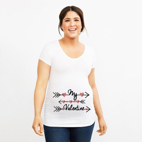 2020 Loading Women Maternity Short Sleeve Tops T-shirt Pregnancy Funny Clothes for Pregnant Maternity Hot Sale T-shirt Drop Ship
