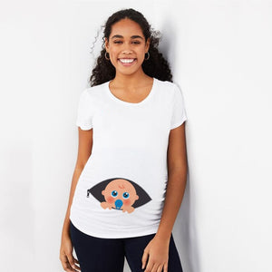 It's A Girl Maternity Plus Size Tees Tops Summer Pregnant Maternity T-Shirt Short Sleeve Casual Pregnancy Clothes Funny Clothing