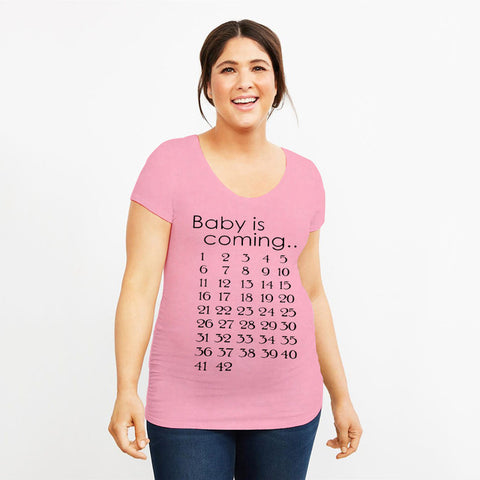 2020 Brand New Women Pregnancy Clothes Baby Now Loading Pls Wait Maternity T Shirt Summer Short Sleeve Pregnant T-shirts