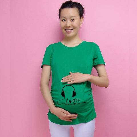 2020 Brand New Women Pregnancy Clothes Baby Now Loading Pls Wait Maternity T Shirt Summer Short Sleeve Pregnant T-shirts