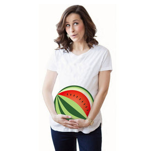 Summer Pregnant Maternity T Shirts Short Sleeve Casual Pregnancy Clothes Funny for Pregnant Women Marternity Clothing Tees Tops