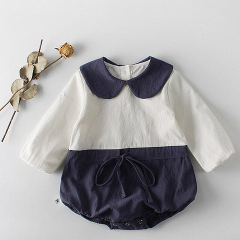 Spring Baby Girl Bodysuits Embroidery Girls' Baby Plaid Bodysuits +Hairpin Long Sleeve Triangle Bodysuit Little Girls Clothing