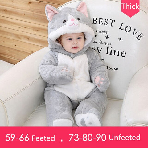 Sell Newborn Clothing Baby Boy's Hooded Winter Cotton Snowsuit Baby Girls's Thicken Outfit Jumpsuits Kids Clothes Free Drop Ship