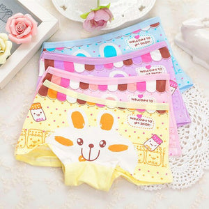New Cotton Children Panties 4Pcs/lot Girls' Briefs Female Child Underwear baby girl panty Children Clothing