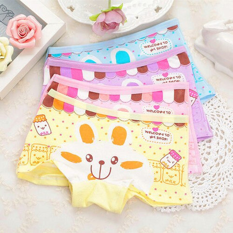 New Cotton Children Panties 4Pcs/lot Girls' Briefs Female Child Underwear baby girl panty Children Clothing