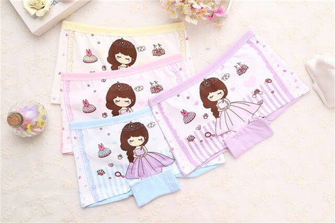 New Cotton Children Panties 4Pcs/lot Girls' Briefs Female Child Underwear baby girl panty Children Clothing