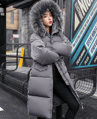 autumn/winter women's down jacket maternity down jacket outerwear women's coat pregnancy thick clothing fur collar warm parkas