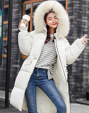 autumn/winter women's down jacket maternity down jacket outerwear women's coat pregnancy thick clothing fur collar warm parkas