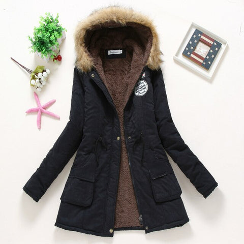 Women's Parka pregnant women wear military pregnancy clothes winter masked coat winter women fur coat Women's clothing coats