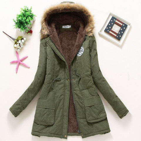 Women's Parka pregnant women wear military pregnancy clothes winter masked coat winter women fur coat Women's clothing coats