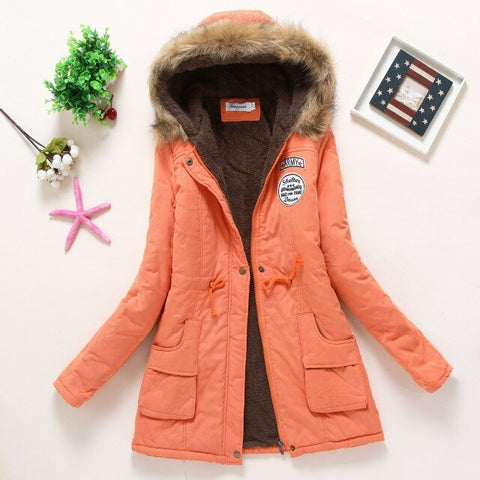 Women's Parka pregnant women wear military pregnancy clothes winter masked coat winter women fur coat Women's clothing coats