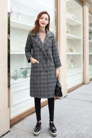 Women's coat maternity clothing Autumn Winter Plus Size Pregnancy Women Jackets Long Loose wool blend clothing Women cloak