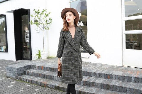 Women's coat maternity clothing Autumn Winter Plus Size Pregnancy Women Jackets Long Loose wool blend clothing Women cloak