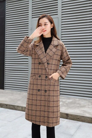 Women's coat maternity clothing Autumn Winter Plus Size Pregnancy Women Jackets Long Loose wool blend clothing Women cloak