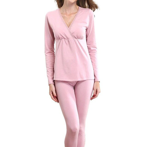 Women's Modal Maternity Pajama Se Pregnancy Suit Postpartum Nursing Breastfeeding Leisure Wear in Spring Summer Autumn Winter