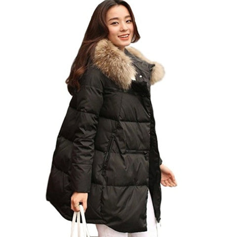 Maternity Winter Clothing women's Hooded Long Down Parka pregnancy outerwear Maternity winter thick warm Coat clothes