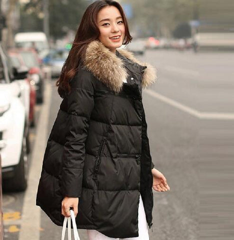 Maternity Winter Clothing women's Hooded Long Down Parka pregnancy outerwear Maternity winter thick warm Coat clothes