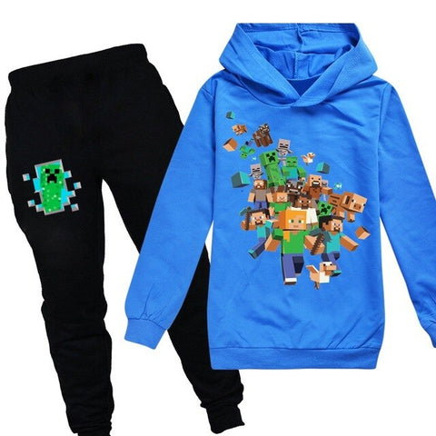 Minecrafting Children's Sets Christmas Clothes Boy Clothes Thanksgiving Outfits Toddler Girl Clothes Boutique Kids Clothing 2020
