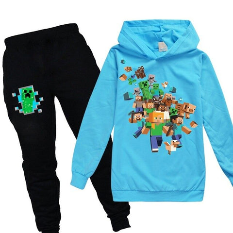 Minecrafting Children's Sets Christmas Clothes Boy Clothes Thanksgiving Outfits Toddler Girl Clothes Boutique Kids Clothing 2020