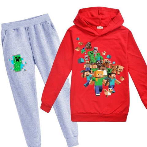 Minecrafting Children's Sets Christmas Clothes Boy Clothes Thanksgiving Outfits Toddler Girl Clothes Boutique Kids Clothing 2020