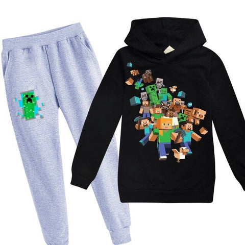 Minecrafting Children's Sets Christmas Clothes Boy Clothes Thanksgiving Outfits Toddler Girl Clothes Boutique Kids Clothing 2020
