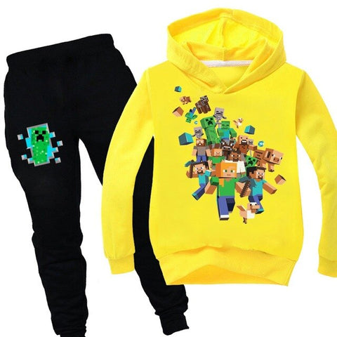 Minecrafting Children's Sets Christmas Clothes Boy Clothes Thanksgiving Outfits Toddler Girl Clothes Boutique Kids Clothing 2020