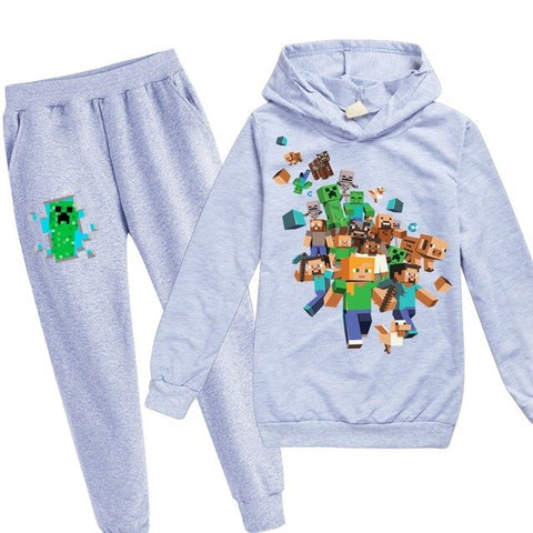 Minecrafting Children's Sets Christmas Clothes Boy Clothes Thanksgiving Outfits Toddler Girl Clothes Boutique Kids Clothing 2020