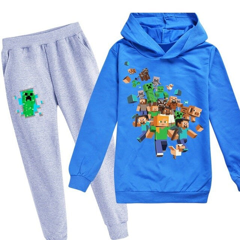 Minecrafting Children's Sets Christmas Clothes Boy Clothes Thanksgiving Outfits Toddler Girl Clothes Boutique Kids Clothing 2020