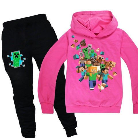 Minecrafting Children's Sets Christmas Clothes Boy Clothes Thanksgiving Outfits Toddler Girl Clothes Boutique Kids Clothing 2020