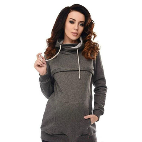 S-5XL Pregnancy Autumn Shirt Warm Women's Maternity Hoodies Hooded Hoodies Outwear Pregnancy Coats Winter