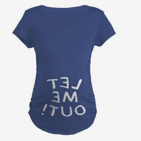 Fashion Baby fart 3D Print Pregnant Maternity t shirts Women Casual Pregnancy Clothes For Pregnant Women Gravida Cotton Vestidos
