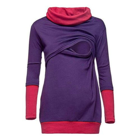 3XL Pregnancy Autumn Clothes Warm Women's Maternity Hoodies High Neck Hoodies Outwear Pregnancy Coats Winter Maternity Clothes